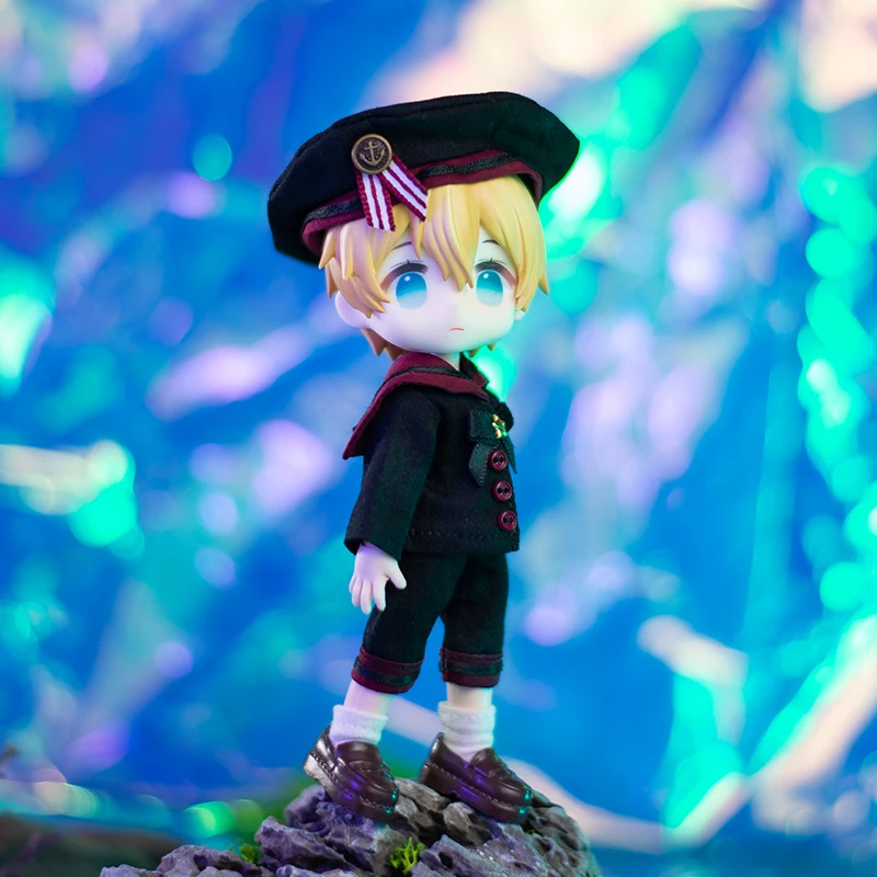 Ob11 Clothes Navy Doll Suit School Uniform Doll Sailor Suit Clothes Top Shorts Hat For Molly Gsc Doll p9 1 / 12bjd Doll / smile / /