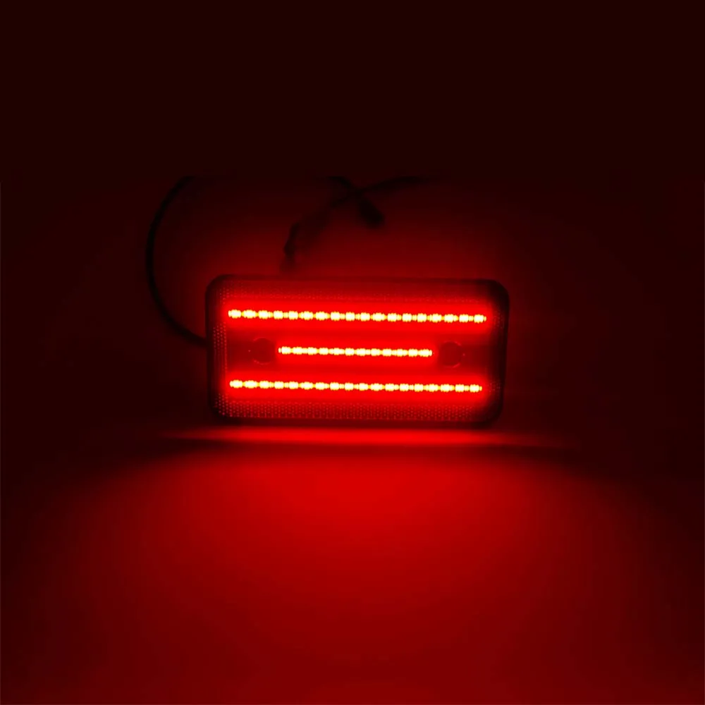 For Mercedes-Benz W463 G-Class G500 G550 G55 G63 AMG 2002-2014 Front Amber Rear Red LED Side Marker Bumper Repeater Light Lamp