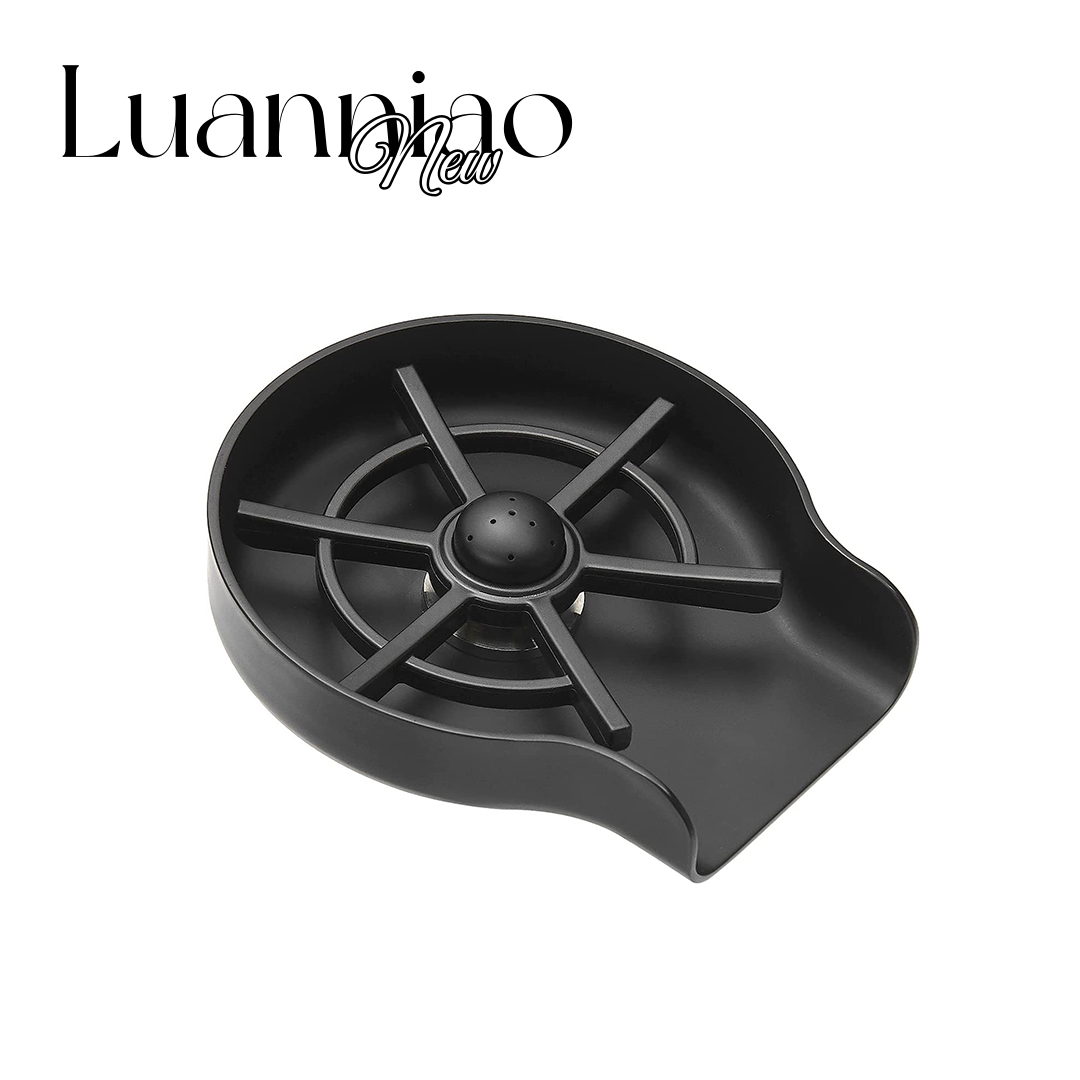 New style cup washer home cup cleaning cup washing machine bar cup washer stainless steel cup washer 6 leaves black