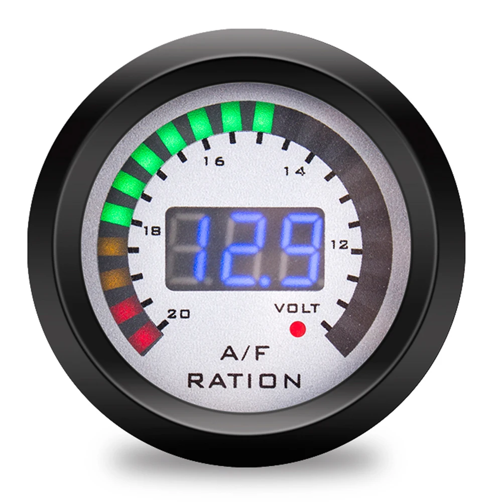 52MM Car Digital Gauge LCD Display Oil Pressure Voltmeter Water Temp Meter With Sensor Air Fuel Ratio Tachometer Boost Meter