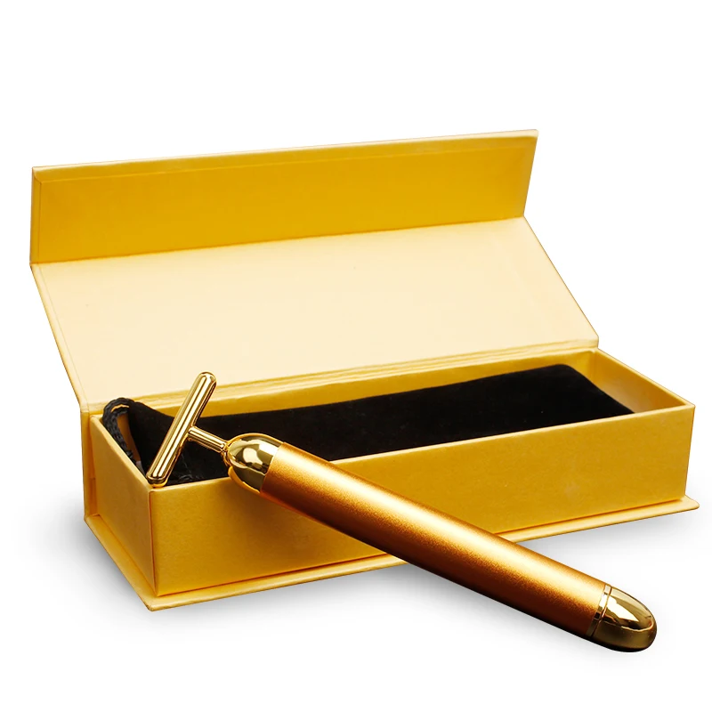 Energy Gold 2025 T Beauty Stick Facial Roller Pulse Firming Massager new Anti Aging Face Wrinkle Treatment Slimming Wrinkle Stick