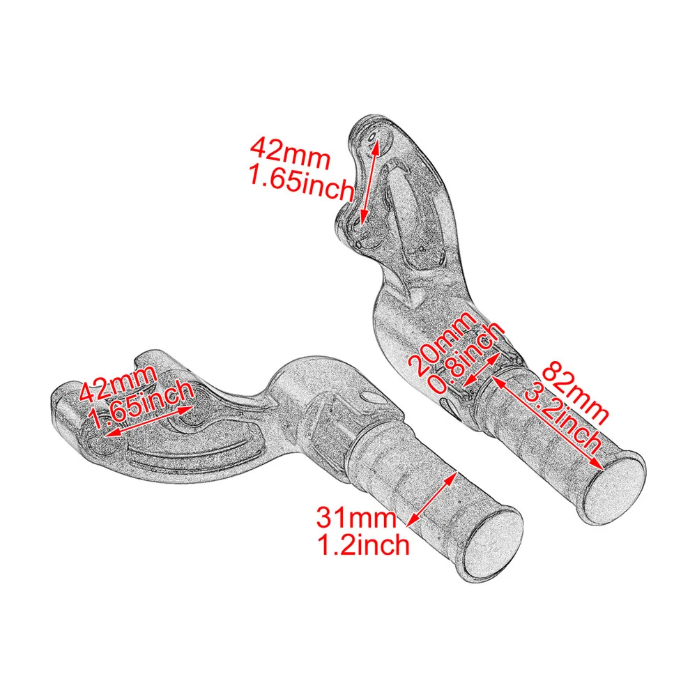 Motorcycle Passenger Footpegs Rear Footrest Mounting Bracket Pedal Black For Indian Scout Bobber 18-20 Sixty 16-20 Bobber Twenty