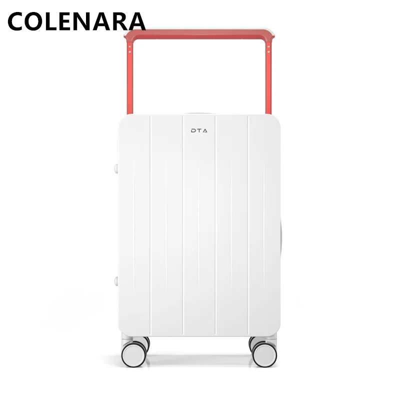 Inch COLENARA High-quality 20"22"24"26 Lage Ladies Boarding Box Large Capacity Trolley Case Universal Wheel Rolling Suitcase smile