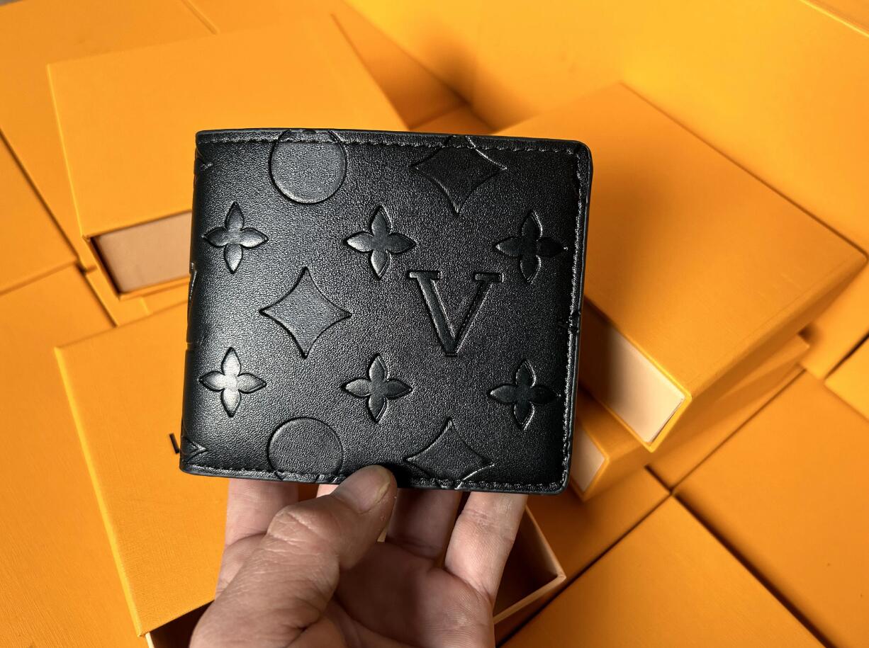top Luxurys 10A Genuine leather Designers Men wallets wer card holder women fashion plaid style purse mens Clutch wallet s Man Bags with box
