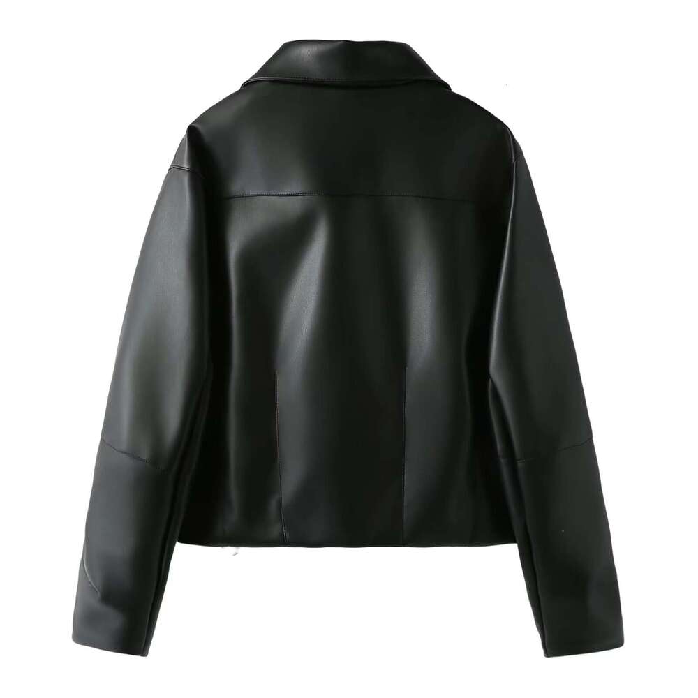shanshi leather jacket women Autumn New Women's Leather Short Top Jacket for Women