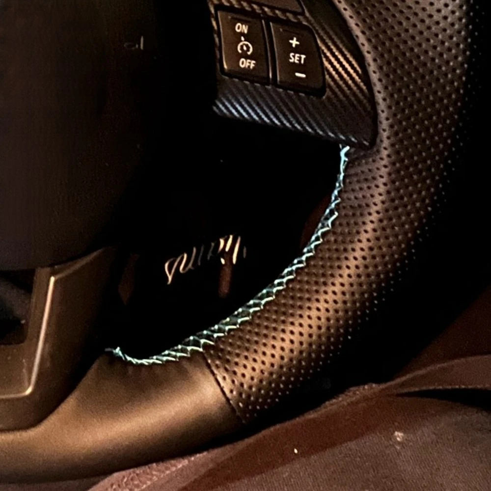 Artificial Braid Anti-Slip Leather Car Steering Wheel Cover For Mazda 3 Axela Mazda 6 Atenza Mazda 2 CX-3 CX3 CX-5 CX5 Scion smile CX-