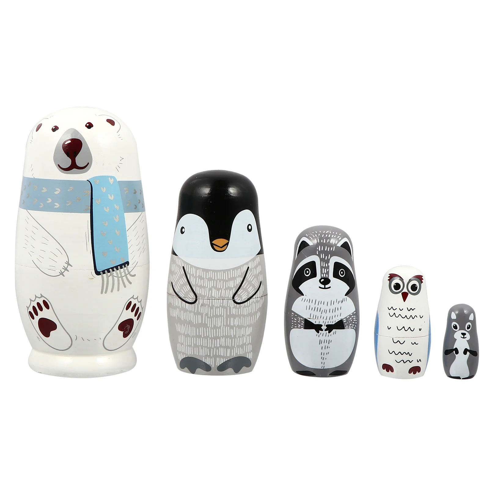 Russian 2025 Handmade Wooden Panda Nesting new Dolls Matryoshka Toy Children Gift Desktop Accessory