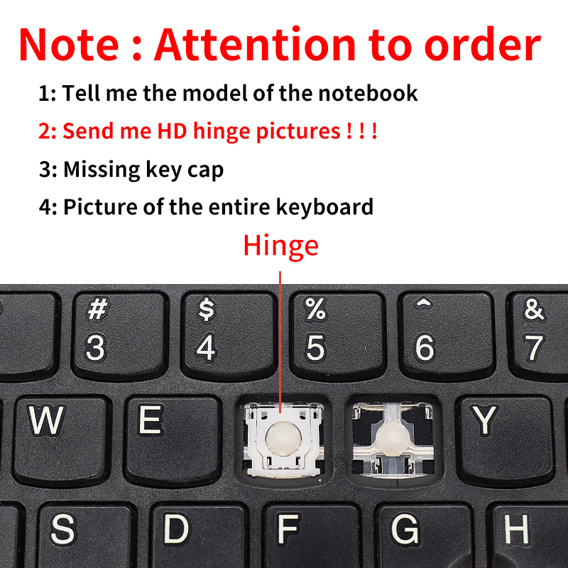 Replacement English Key Cap For MSI GF66 MS-1582 GF76 GL76 GL66 MS-17L1 MS-17H3 Keyboard Keys Keycaps