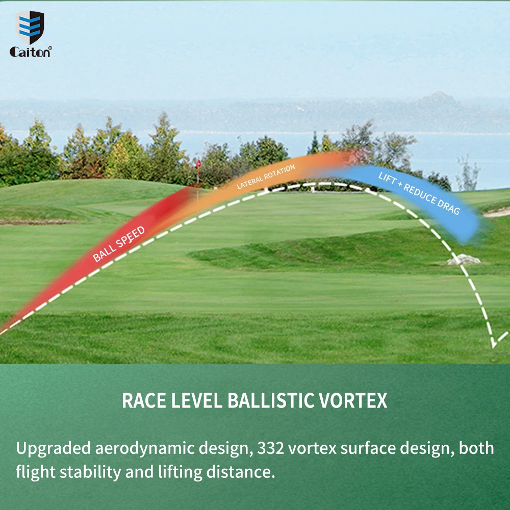 Caiton 12pcs Double Layer Extreme Range Golf Ball Golf AccessoriesExtreme Challenge Fly Further and More Accurate 240328