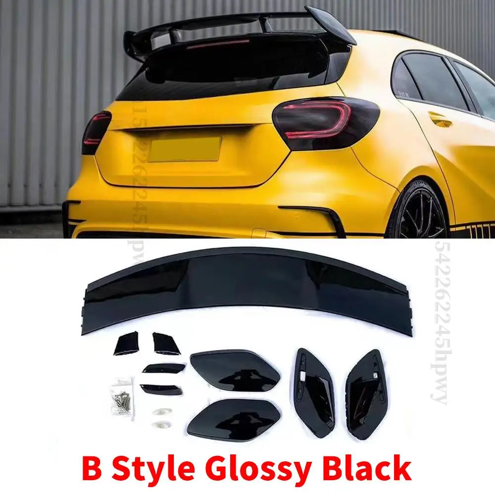Body Kit Tuning Rear Trunk Boot Wing Roof Spoiler For Mercedes Benz A class W176 W177 Hatchback 2013-2021 A180 A200 A260 Styling