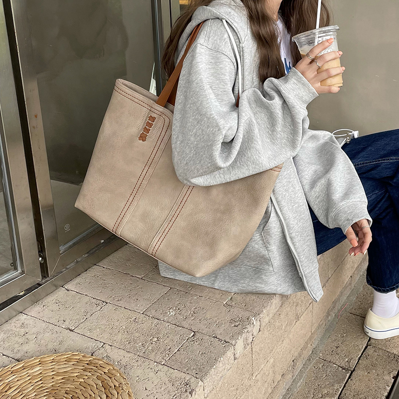 New stylish atmosphere simple tote bag shoulder bag large capacity