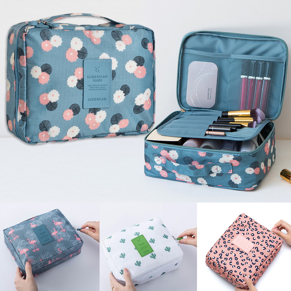 Travel Bags Toiletrys Cosmetic Makeup Organizer Girl Outdoor Waterproof Make Up Case Woman Personal Hygiene Tote Beauty Bag 2023 smile