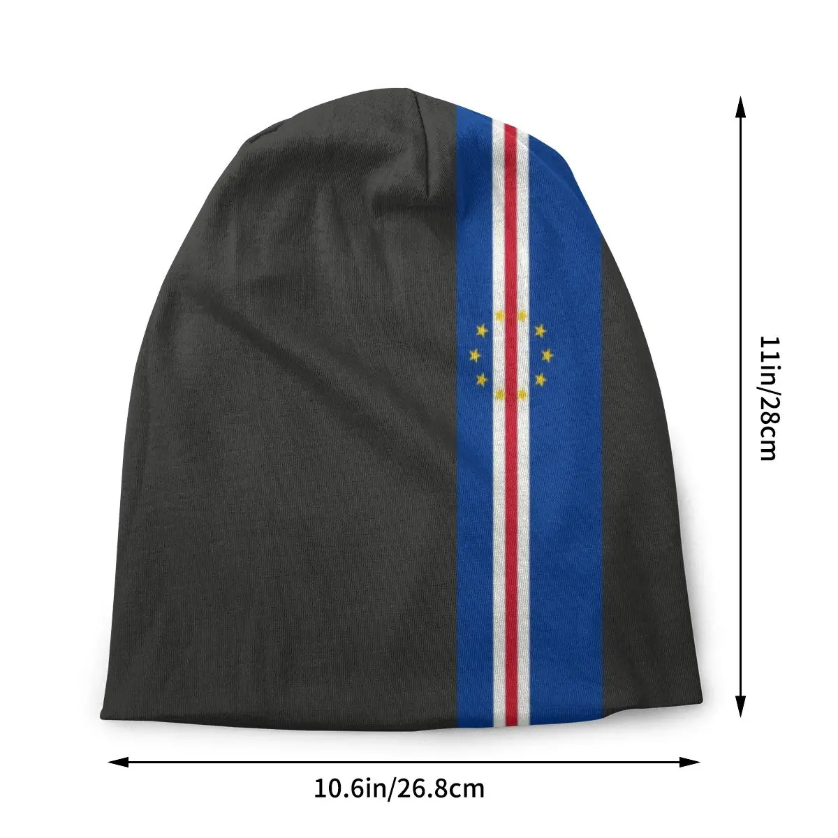 Cape Verde Stripe Flag Beanie Bonnet Knit Hat Women Men Hip Hop Unisex Adult Warm Winter Skullies Beanies Caps for Ski