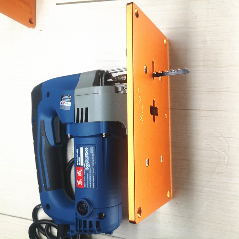 Saw Electric Flip Jig Board with Screws Aluminum Alloy Router Table Insert Plate DIY Woodworking Work Benches Woodworking Tools smile