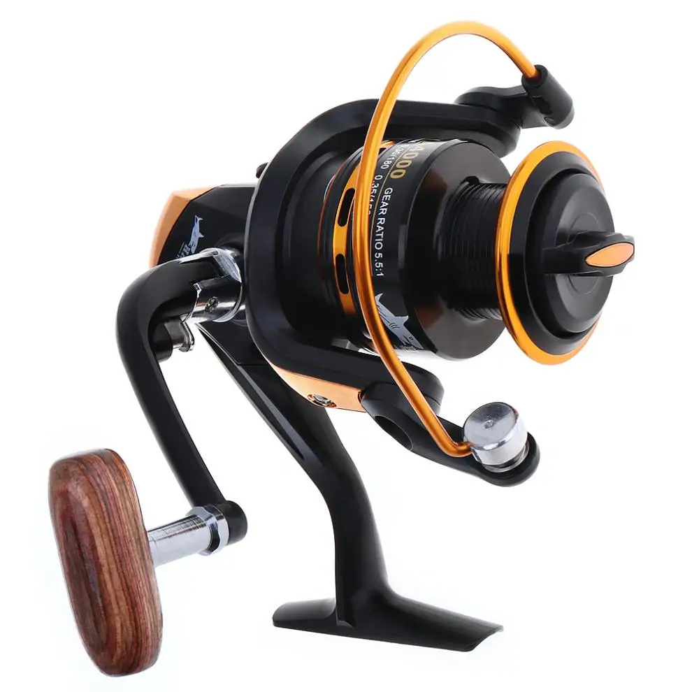Reel 4000 Metal Spinning 12+1Bb ddmysmile 5.1:1 Exquisite Workmanship Carp Fishing Reel Wheel Tackle For Ocean Boat Fishing Smile 12+1Bb