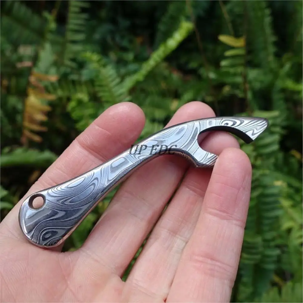 Powder Crowbar Swedish Steel Bottle Opener EDC ddmysmile Keychain Multi-Tool Smile