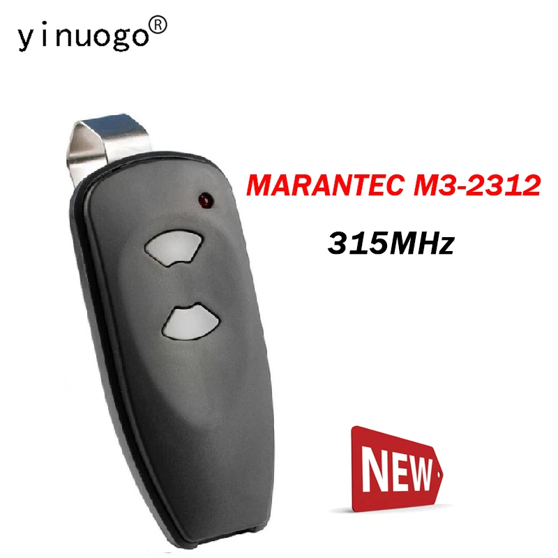 Remote For M3-2312 MARANTEC Control Garage Door Opener 315MHz M32314 65892 M3-2432 ML-1312V ML-2312 M3-3313 4 Buttons Command smile