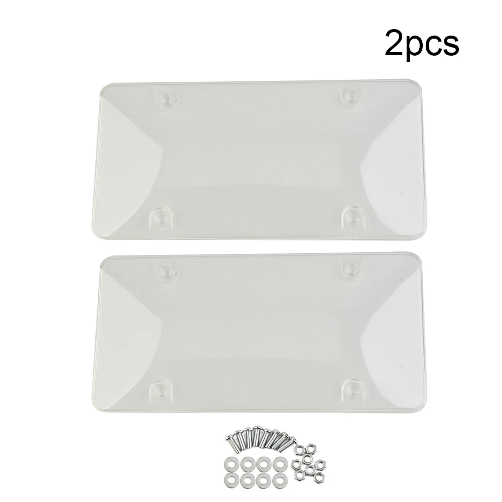 2pcs License Plate Cover Black Reflective Anti Speed Red Light Toll Camera Stopper License Plate Cover Car License Frame Parts