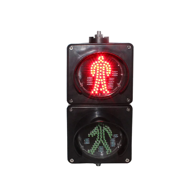 100mm DC12V Or DC24V Or AC85-265V Red Green Zebra Crossing Pedestrian Led Traffic Signal Light With Remote Control