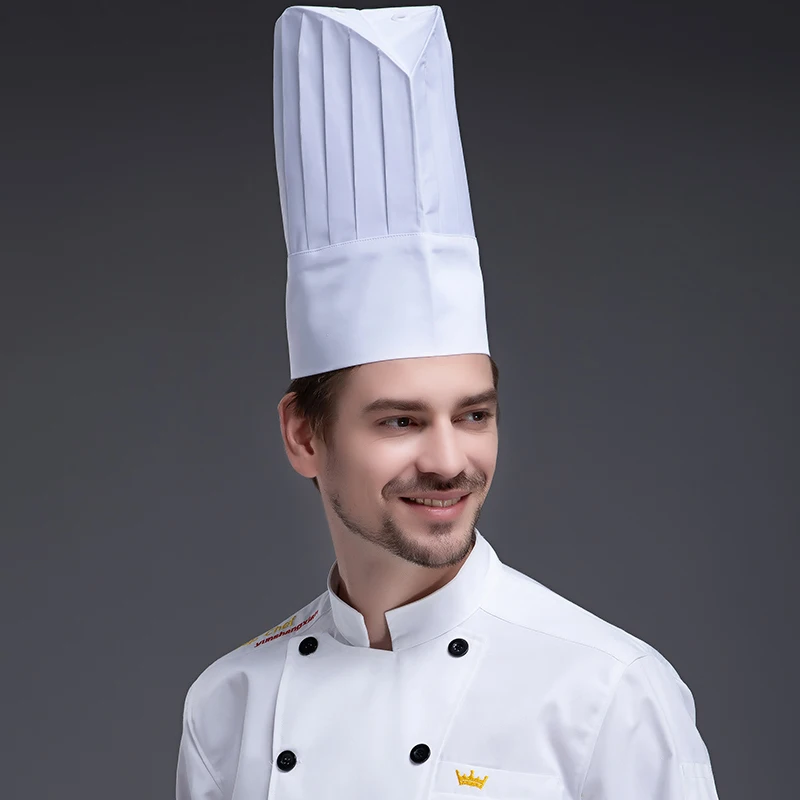 Elastic Men Cap Kitchen Hotel Restaurant Kitchen Chef High ddmysmile Hats Catering Serve Bakery Cake Shop Breathable Cook Medium Hat Smile