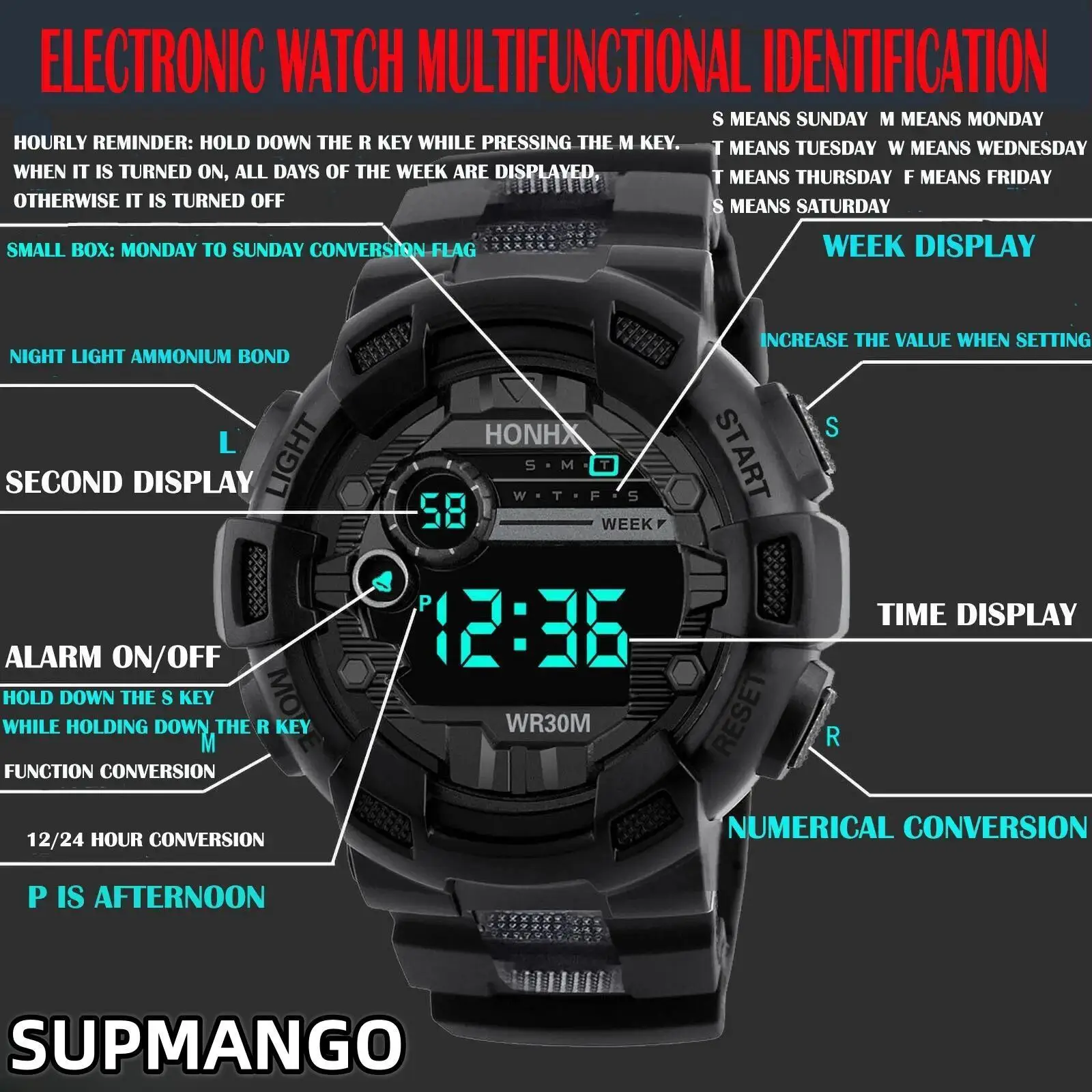 719 Kids Sport Watches LED Digital Watches for Children Silicone new Strap Wristwatch Student 2025 Girl Boy Clock