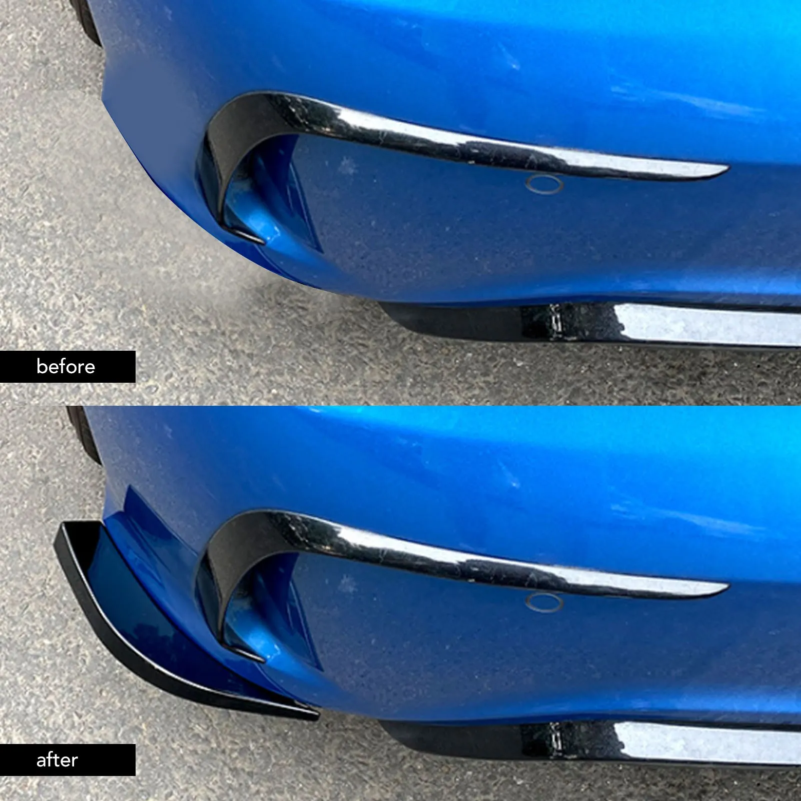 Fit For Mercedes-Benz A Class W176 AMG-Line A45 2012-2018 Car Rear Bumper Splitter ABS Automobile Rear Bumper Diffuser