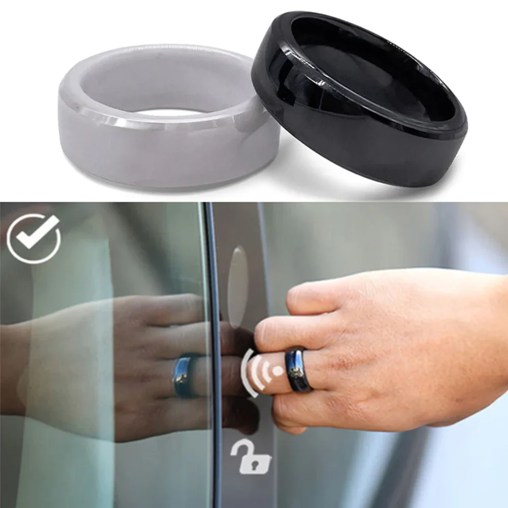 For Tesla Model 3 Model Y Smart Key Ring Accessories NFC Ceramic Ring Replace Car Key Card Key Fob Made With Original Card Chips