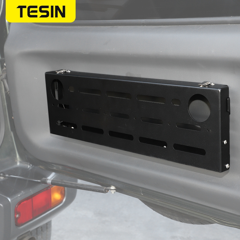 TESIN Car Rear Door Cargo Luggage Carrier Tailgate Foldable Shelf Storage Mounting Rack For Suzuki Jimny 2010-2022 Accessories