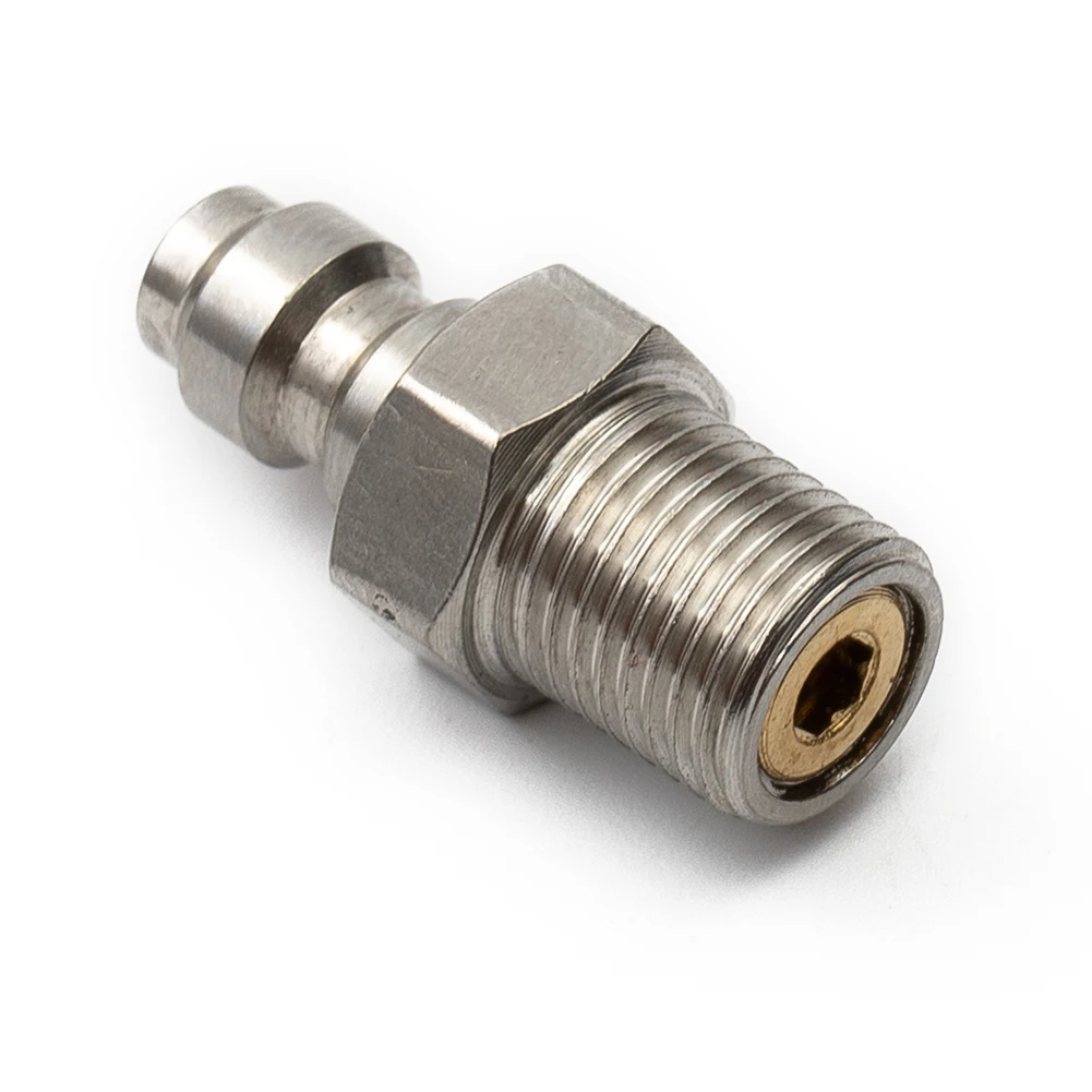 8mm Male Thread Quick Connect Valve PCP Filling With Valve M10 1/8NPT 1/8BSPP Male Connector For High Pressure Pumps Tool