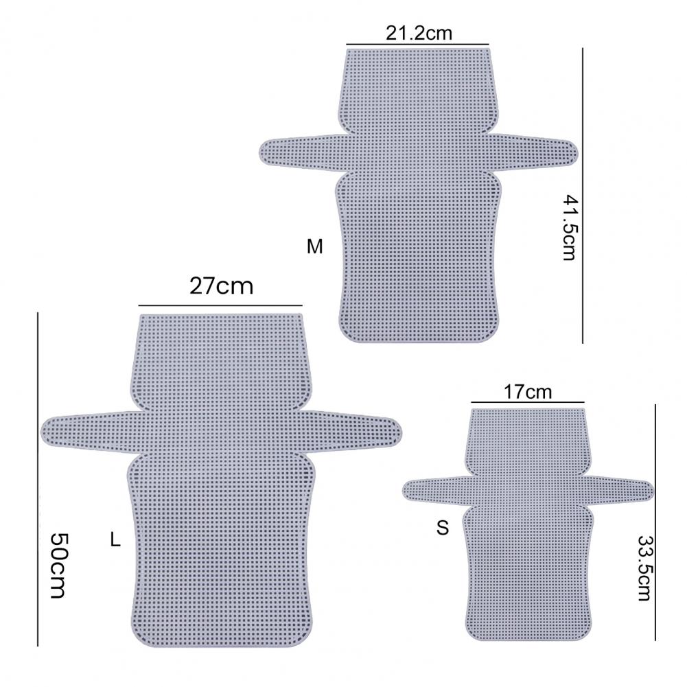 Convenient Cuttable Reusable Crafting Bag Canvas Sheet Cross Needlepoint Embroidery Knitting Purse Plastic Plate 99d4
