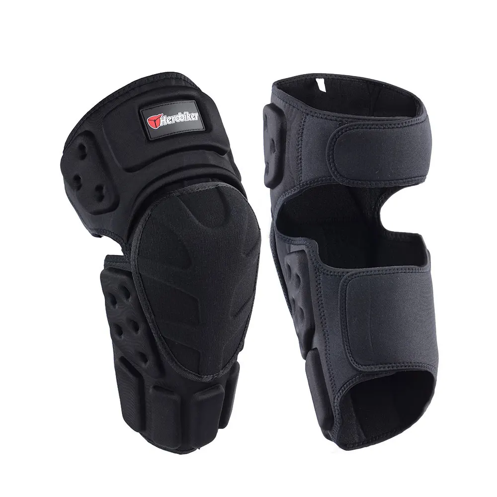 Pads HEROBIKER Motorcycle Knee Motorbike Motocross Knee Protector Guard Winter Keep Warm Moto Knee Protector Protective Gear smile