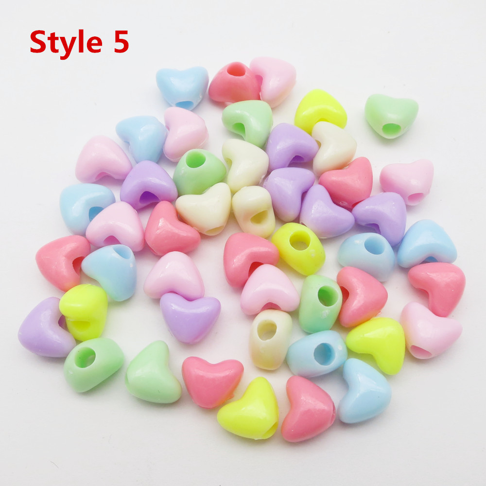 Plastic kids 100Pcs Crochet Multicoloured Braids hair dread dreadlock beads rings tube for kids girls women styling Accessories smile