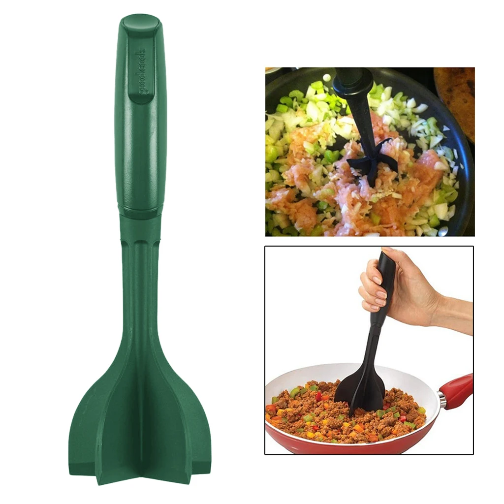 Heat Resistant Masher Smasher For Hamburger Meat Food Utensil Ground Beef Chopper 0711