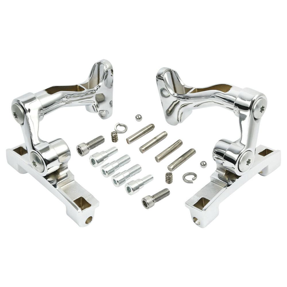 Motorcycle Adjustable Rear Passenger Footboard Mount Kit For Harley Touring 1993-2023 Street Glide Ultra Limited Road King FLTRX