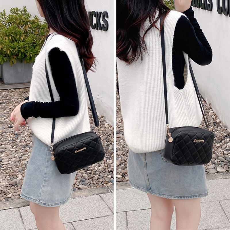 high-quality Women's Shoulder Bag 2022 New Lingge Casual Women's Straddle Small Bag Brand Designer Girl's Purse Handbag Sac