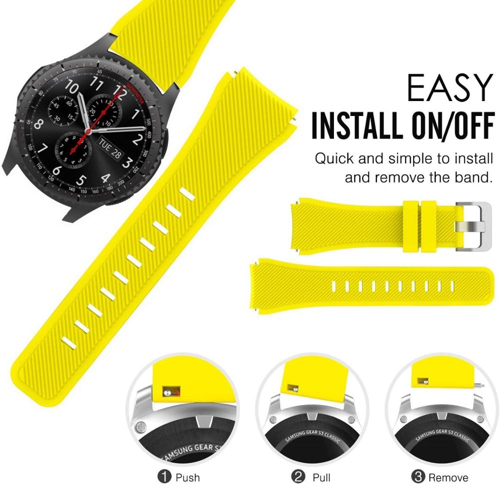 20mm 22mm Strap For Samsung galaxy watch 4 44mm 5 pro 45mm 3 Gear S3 active 2 correa bracelet Huawei watch gt 2/2e 3 pro band