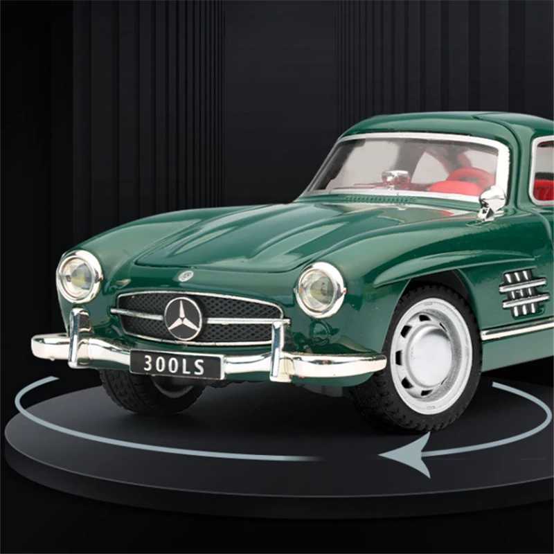 1 32 Benzs 300SL Alloy Car Model Diecasts Metal Classic Vehicles Car Model Simulation Sound Light Collection Childrens Toys GiftXJ241109
