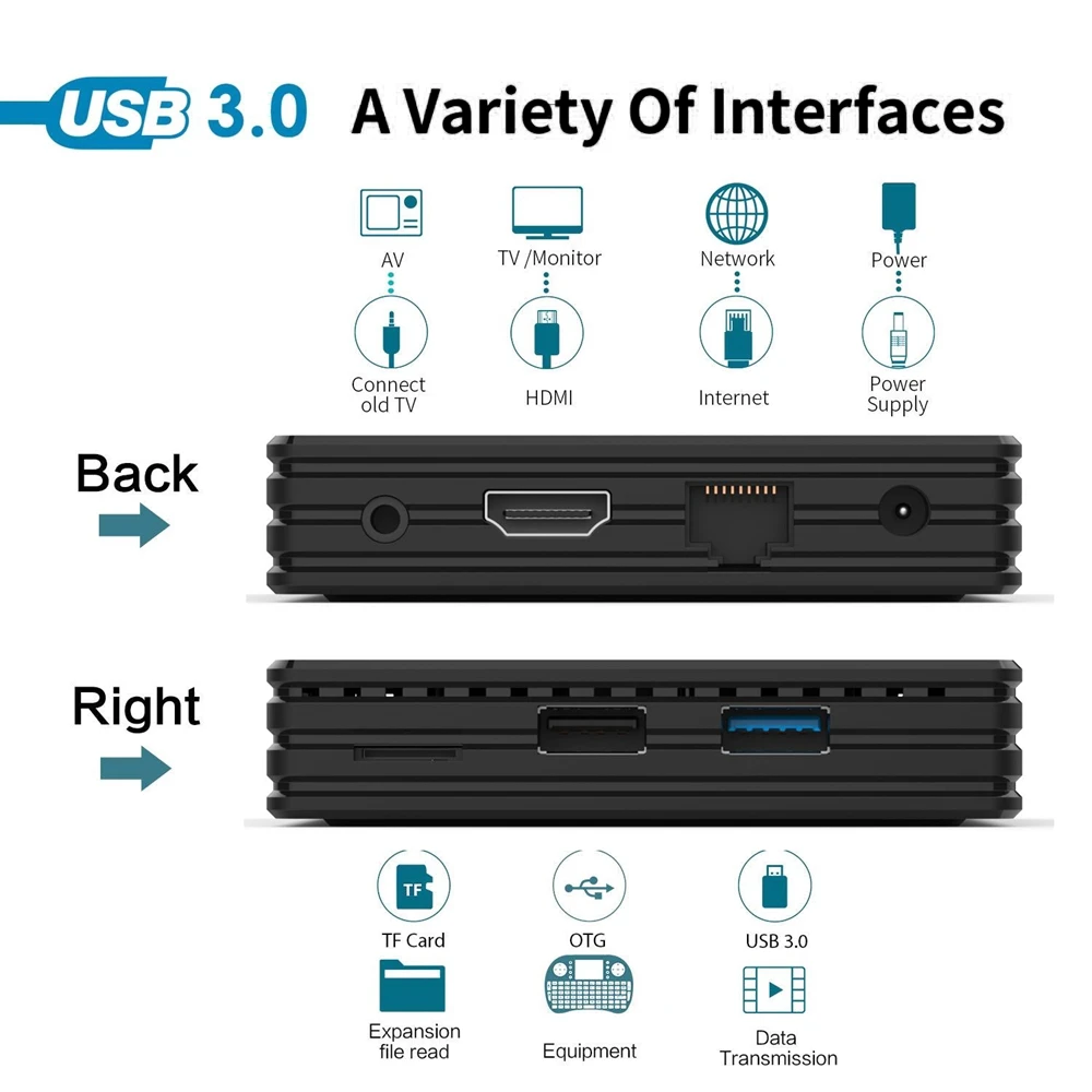 Super Box Hk1 TV Android 9.0 Rk3318 Quad Core 4Gb 32Gb Set Top Box 2.4G/5G Dual Wifi Usb3.0 Bt4.0 4K ddmysmile Smart Set Top Box Smile