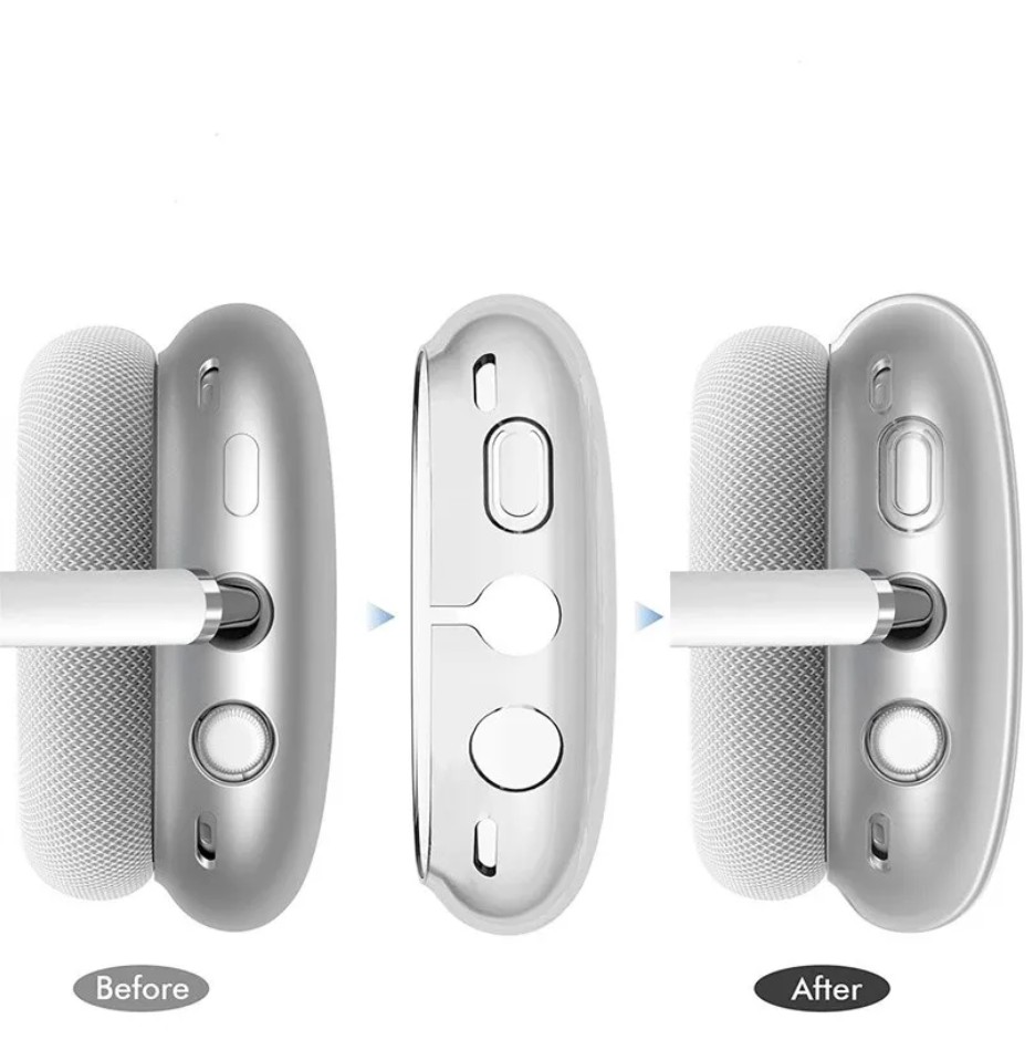 with ANC B1 P9 pro 2 bluetooth Headphone Accessories Transparent Solid Silicone case Air Max Pro 3 4 Headphones Smart popup Protective Case
