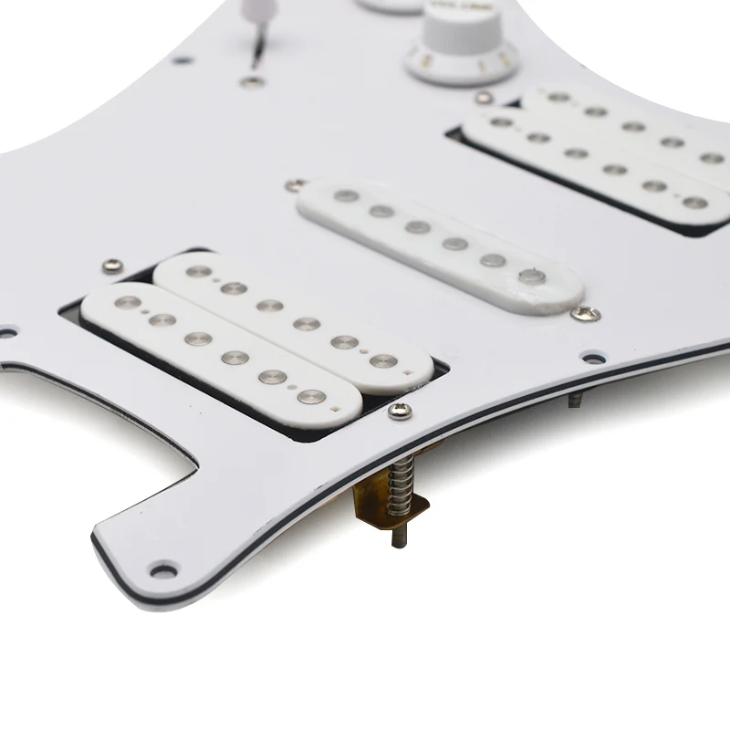 ST Style Electric Guitar Pickguard Electric Guitar Pickguard and Black HSH Loaded Prewired Scratchplate Assembly