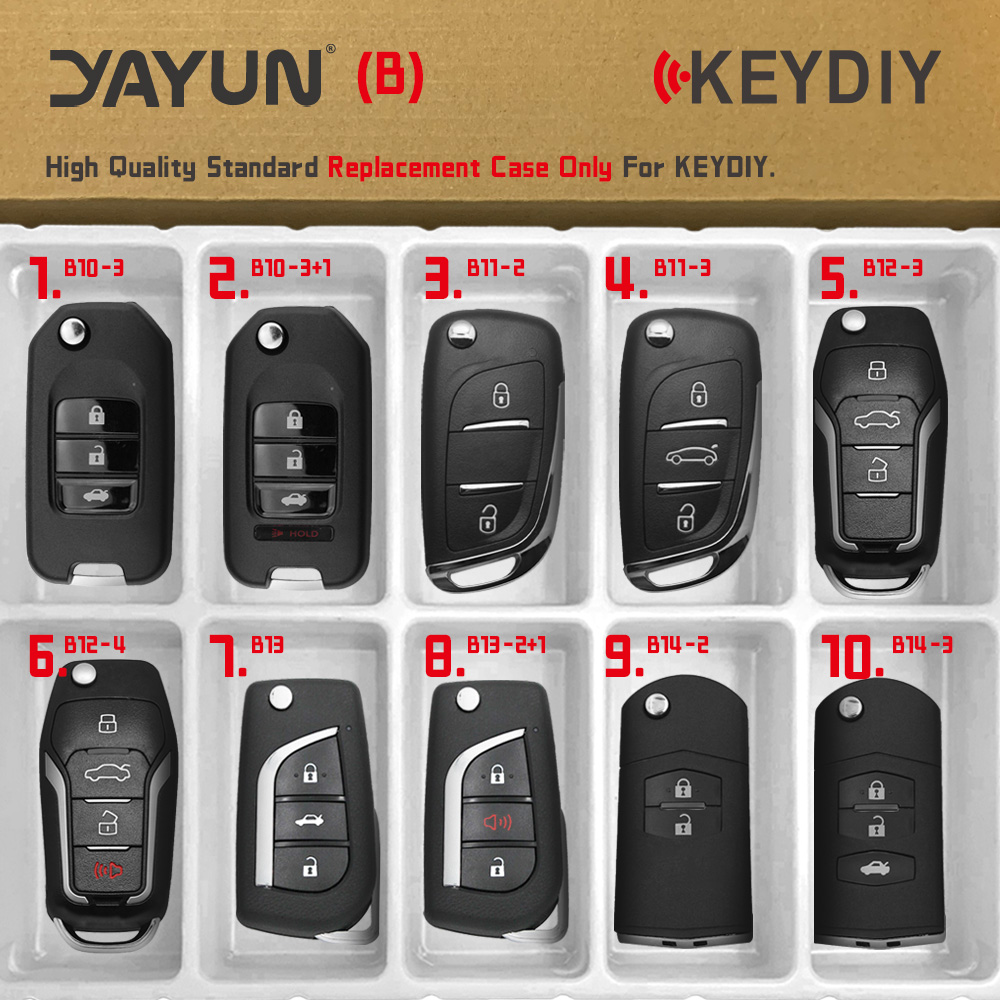 YAYUN KEYDIY Remote Key Shell KD MINI Generator new KD900 Programmer B Series DS Style B11 B29 2025 B30 Replacement Case For VVDI JMD