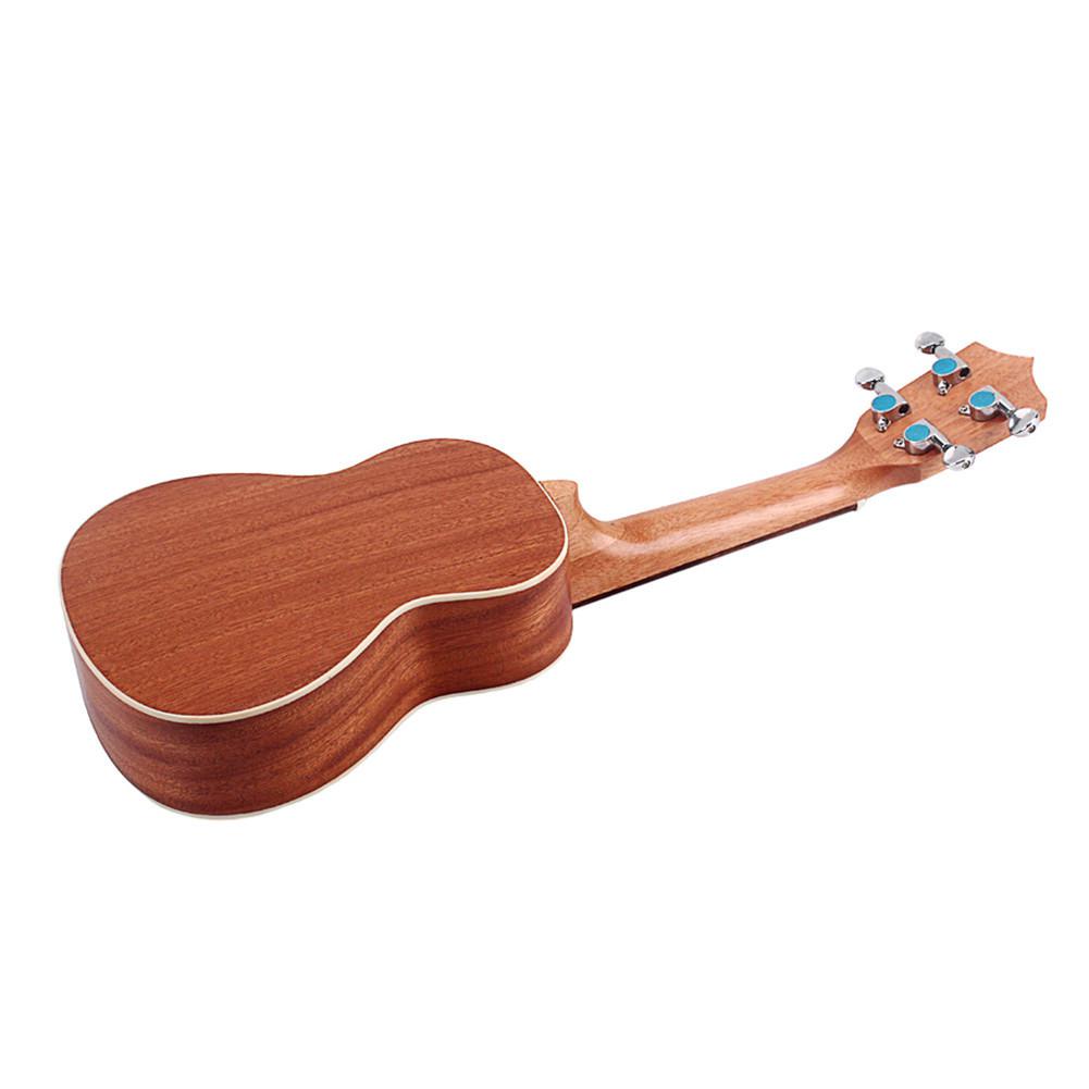 21 inch Four String Ukulele Zebra Mahogany Wood Ukulele Hawaiian Small Guitar Acoustic Sting Instrument electroacustica