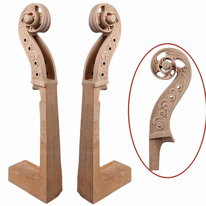 Master Level Hand-Carved 4/4 Cello head neck 4 String,Imported maple carving old man/horse/dragon/woman head,violin parts