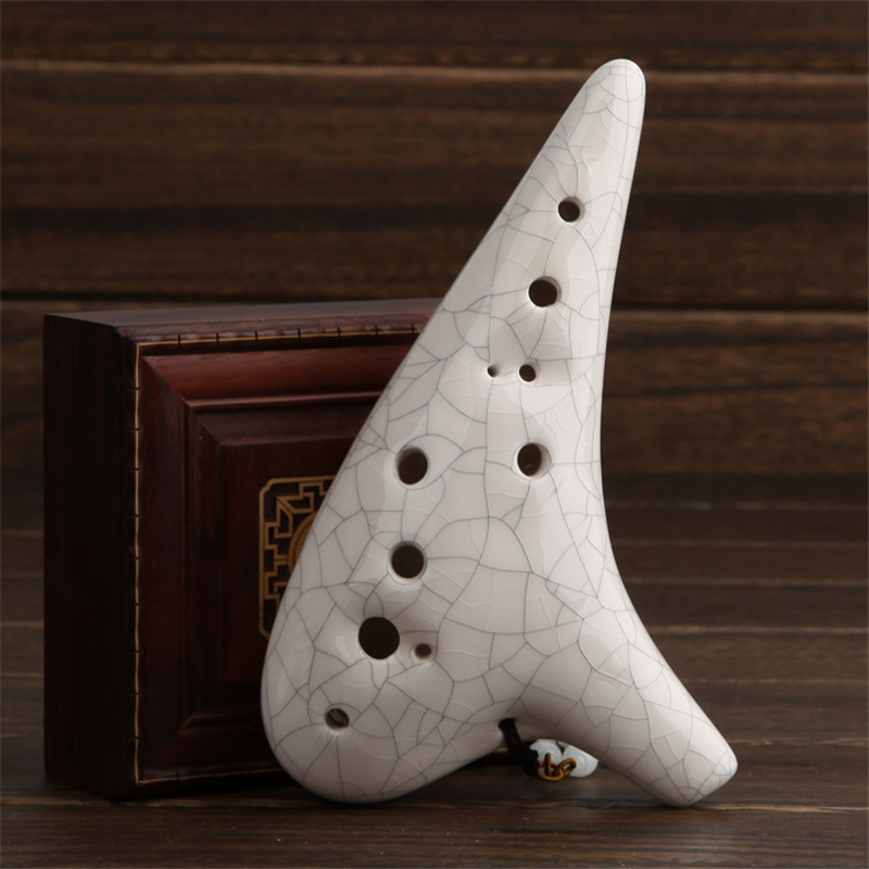Flute Ocarina for School, 12 Holes, Treble, Alto, Key Cracking, Professional Playing, Folk Music Instrument, Fluta