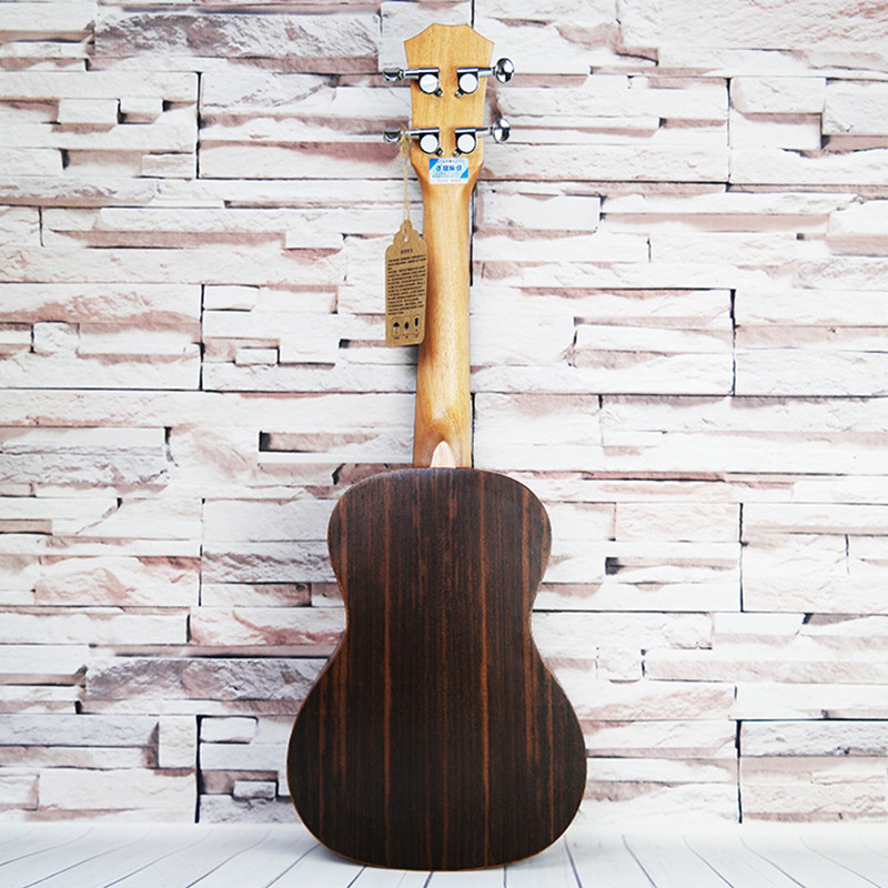 SevenAngel Concert Acoustic Ukulele 23 inch Rosewood Hawaiian 4 Strings Guitar 17 Fret Electric Ukelele with Pickup EQ