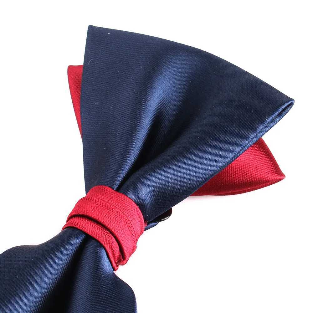 Solid Tie Wedding Mens Multicolor Neck Wear Color Block Bowtie Men Women Cravat Bow Ties For Groomsmen ButterflyX241109