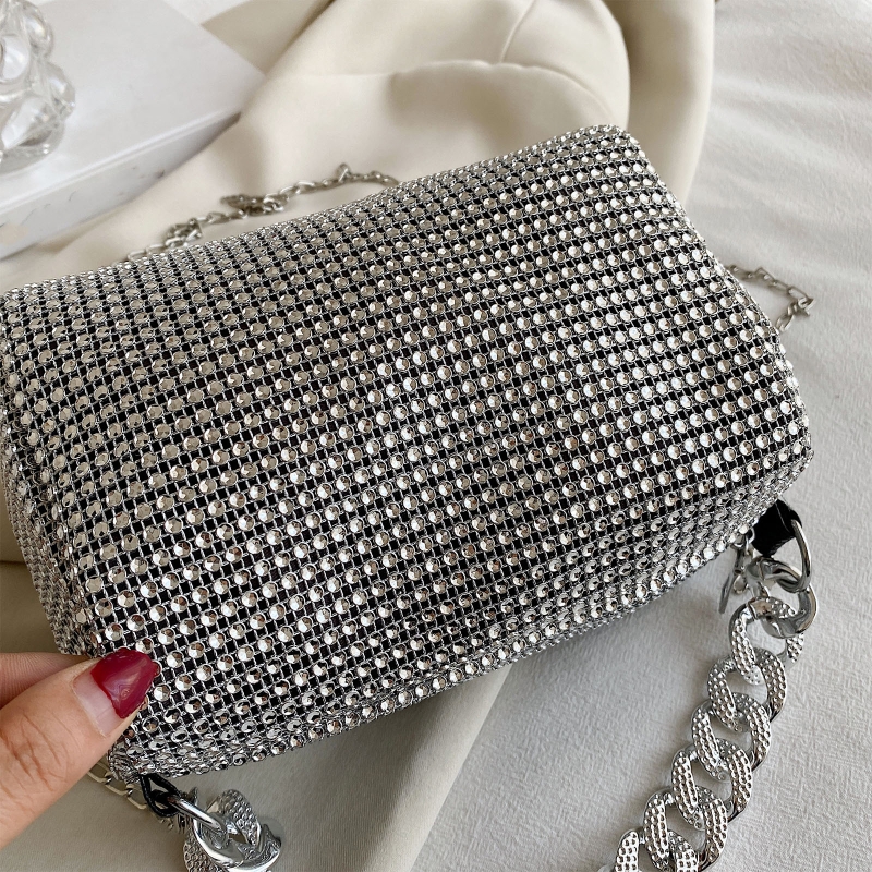 Rhinestone Crossbody Shoulder Handbag Evening Bag for Valentine's Da