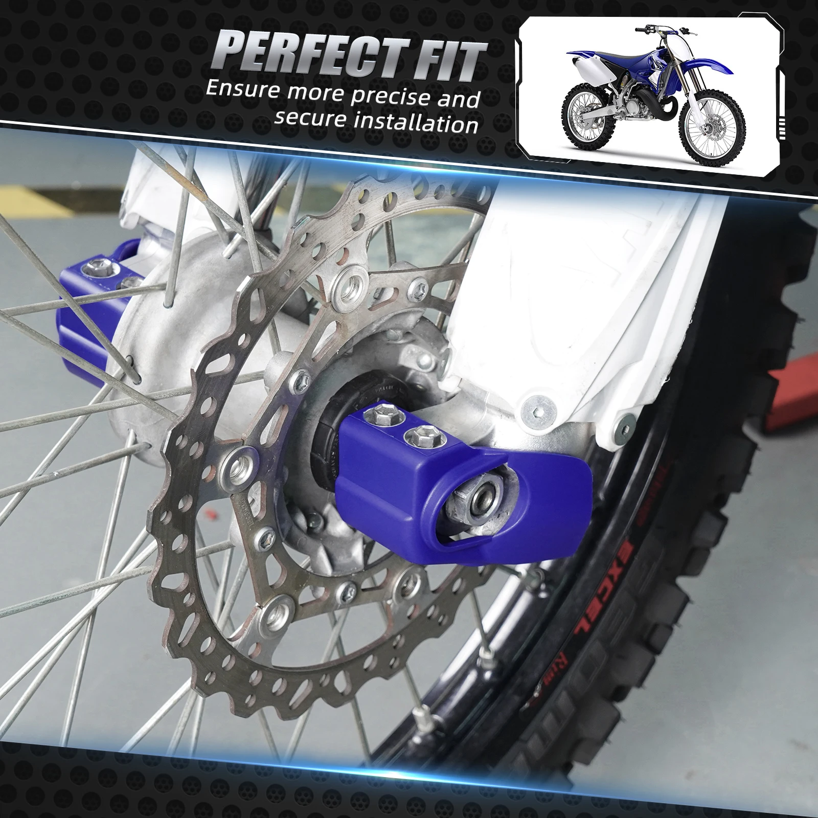 Motorcycle Front Pair Fork Shoe Protector Cover Guard Kit For Yamaha YZ 125 250 2T 08-23 YZ 250F 450F 07-22 YZF 250 450 250FX