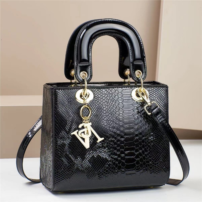 Free Shipping New Bright Colored Leather Square Shoulder Cushion Women's Fashionable Crossbody Handbag