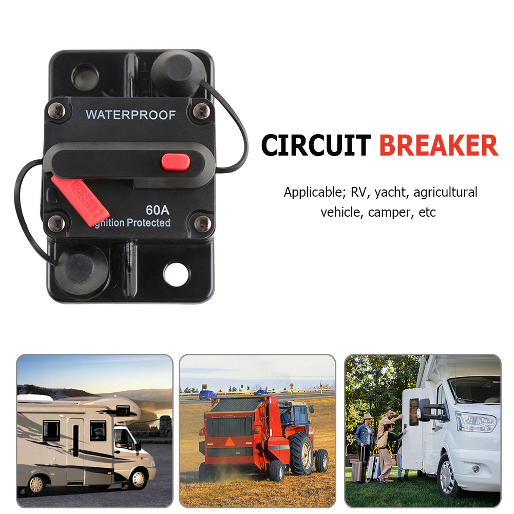 DC 12-42V Automatic Circuit Breaker Fuse Reset for Car Marine Boat Yacht RV